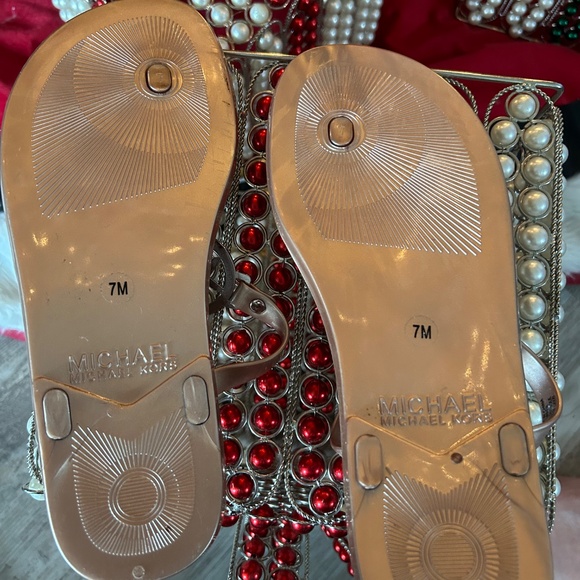 Michael Kors Women’s Rose Gold Sandals 7 - Picture 4 of 4